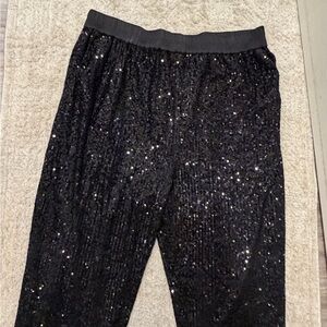 Ramy Brook Sparkling Black Joggers